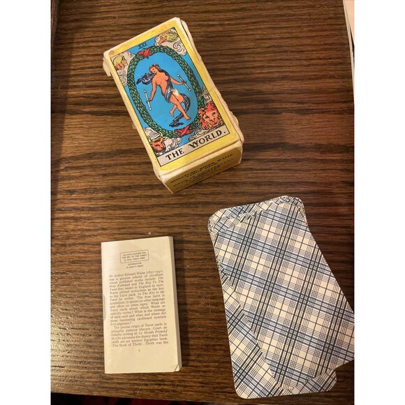 MINIATURE RIDER WAITE TAROT CARD DECK by U.S. GAMES VINTAGE 70’s COMPLETE - Picture 2 of 9